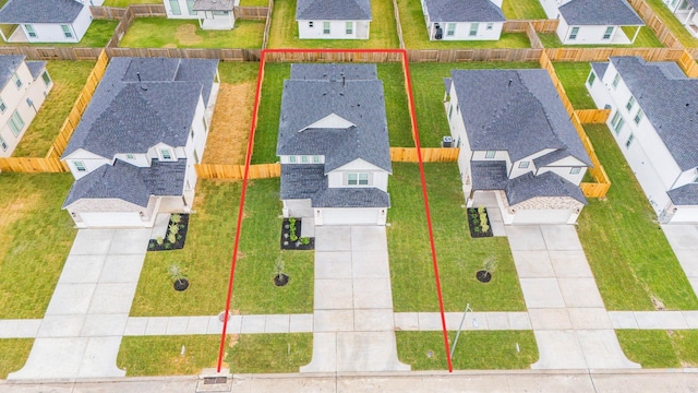 birds eye view of property