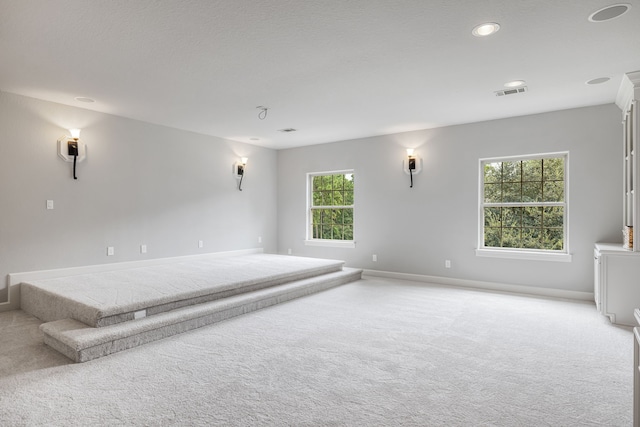 carpeted spare room featuring a healthy amount of sunlight