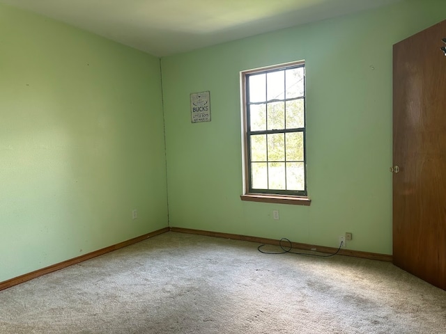 view of carpeted empty room