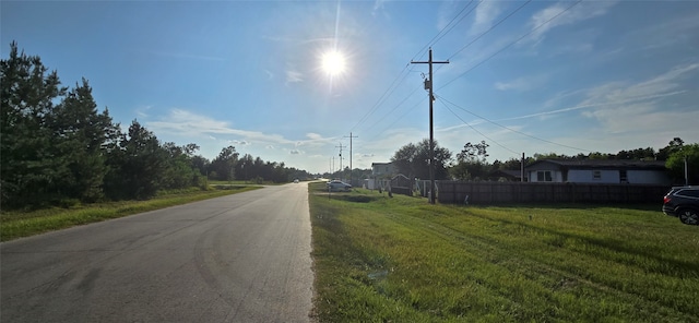 view of road