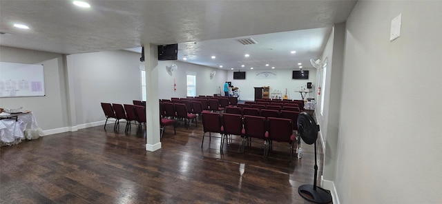 interior space featuring dark hardwood / wood-style floors