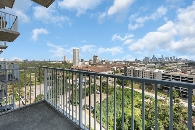 view of balcony