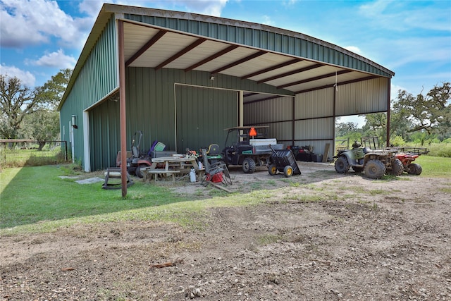 view of outdoor structure