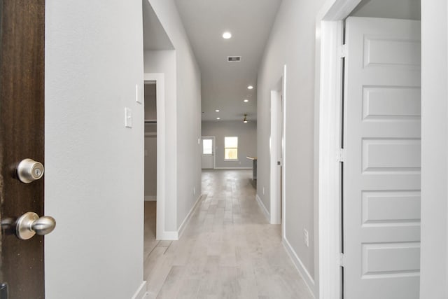 22022 Villa Terrace Dr, Hockley, TX 77447 - corridor featuring light hardwood / wood-style floors