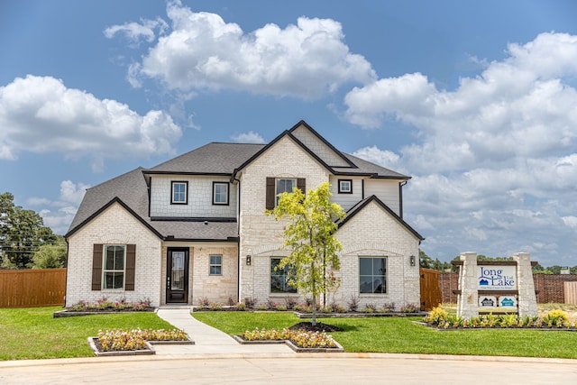 22022 Villa Terrace Dr, Hockley, TX 77447 - view of front of home featuring a front lawn
