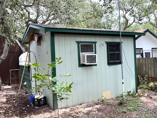 view of outdoor structure featuring cooling unit