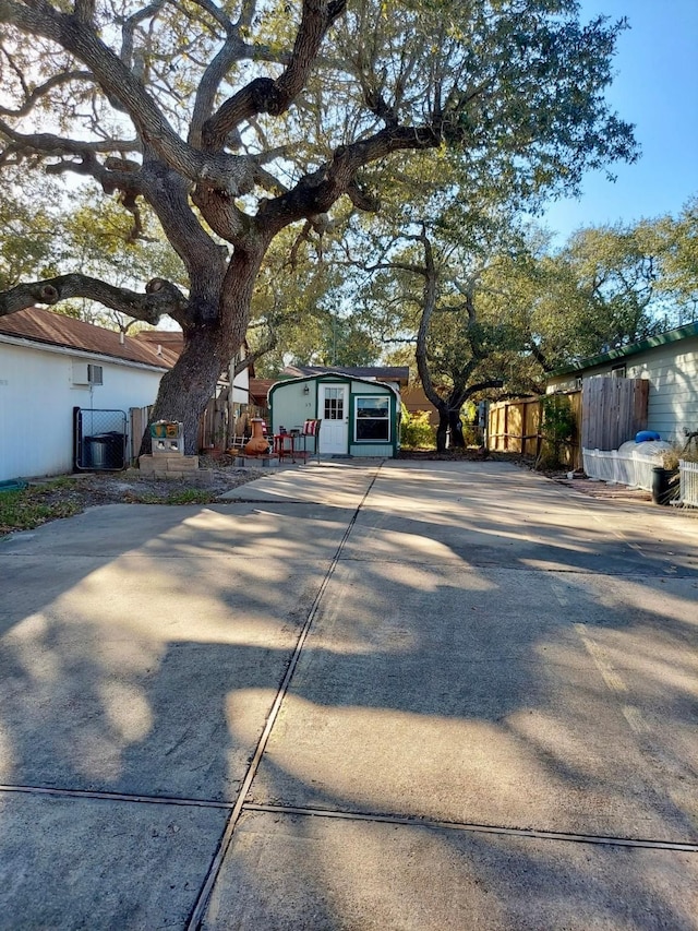 view of front of house with central air condition unit