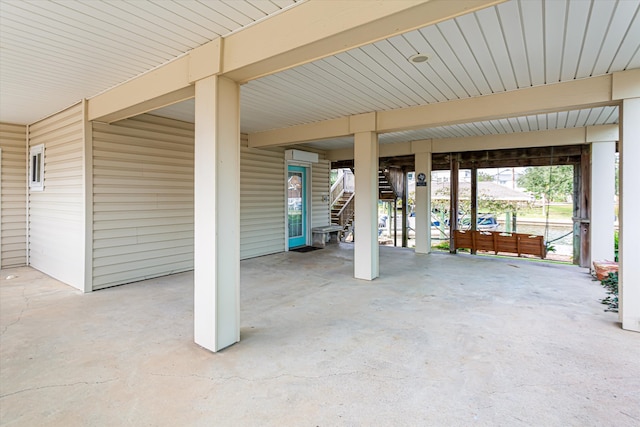 view of patio / terrace with a carport