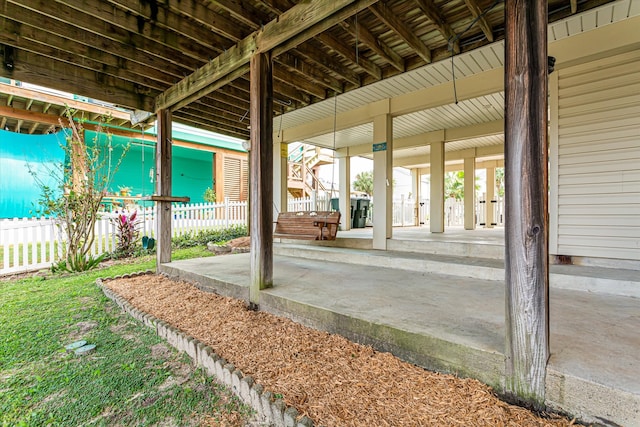 view of patio / terrace with a porch