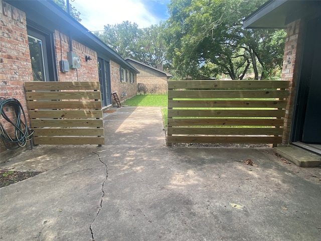 exterior space with a patio