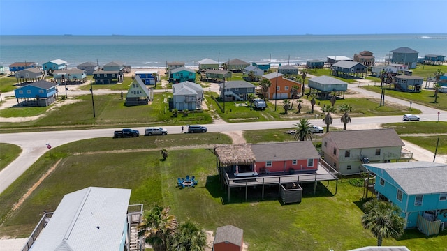 610 Surf Dr, Surfside Beach, TX 77541 - birds eye view of property featuring a residential view and a water view