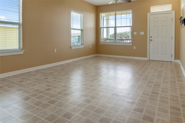 entrance foyer featuring tile patterned floors