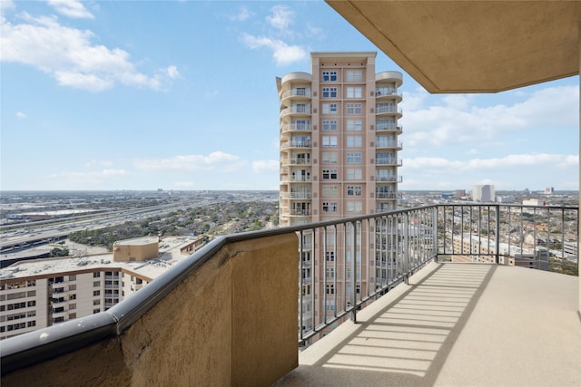 view of balcony