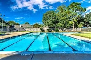 pool with fence