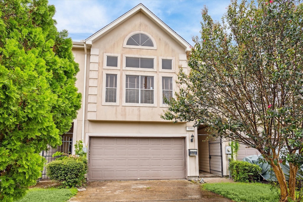 front facade featuring a garage