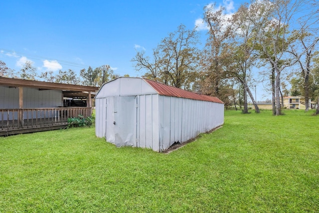 view of shed