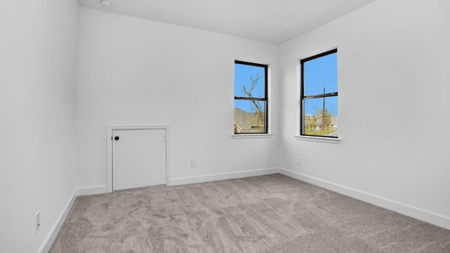 view of carpeted empty room