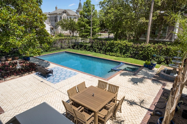 view of pool with a patio area