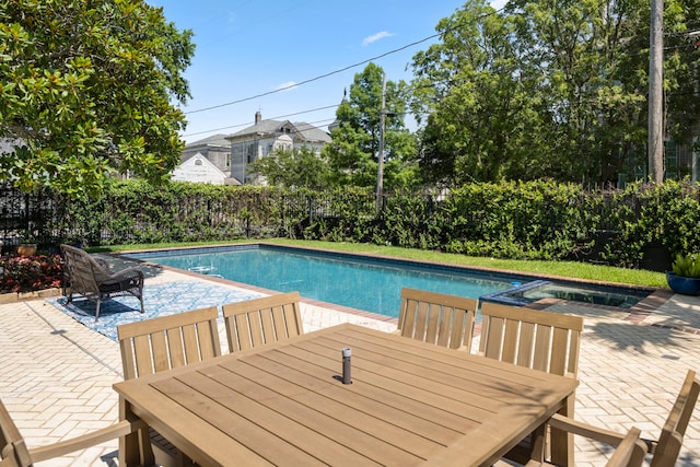 view of pool with a patio