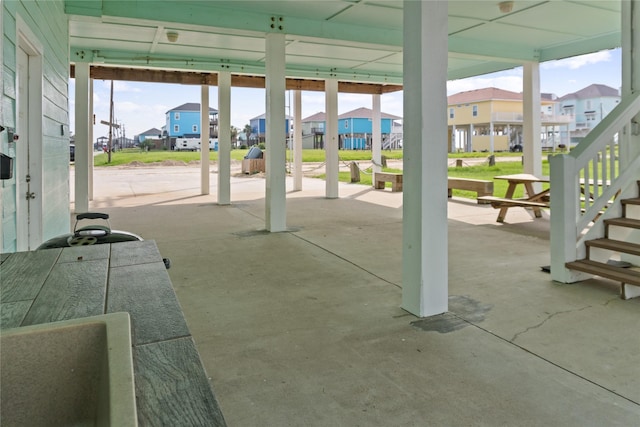 833 S Oneal Rd, Crystal Beach, TX 77650 - view of patio / terrace with a residential view