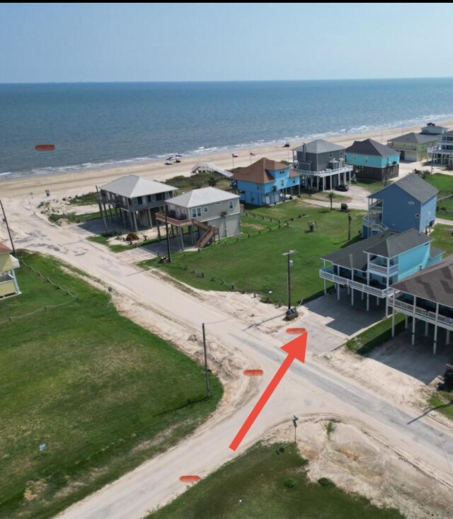 833 S Oneal Rd, Crystal Beach, TX 77650 - drone / aerial view of expansive coastline
