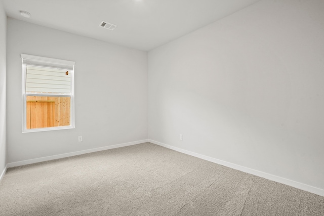 view of carpeted empty room