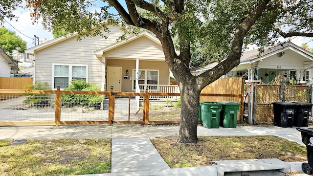 bungalow-style home featuring covered porch