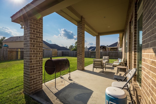 view of patio / terrace featuring outdoor lounge area