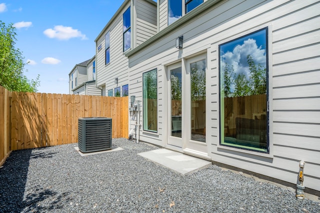 view of property exterior featuring cooling unit