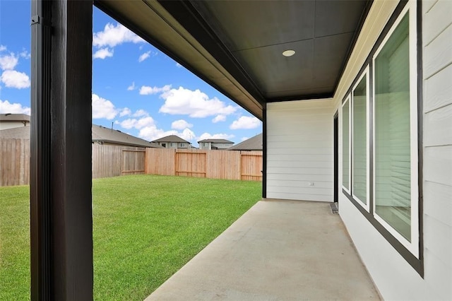 exterior space with a patio area