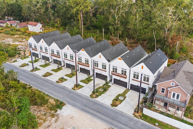 aerial view featuring a residential view