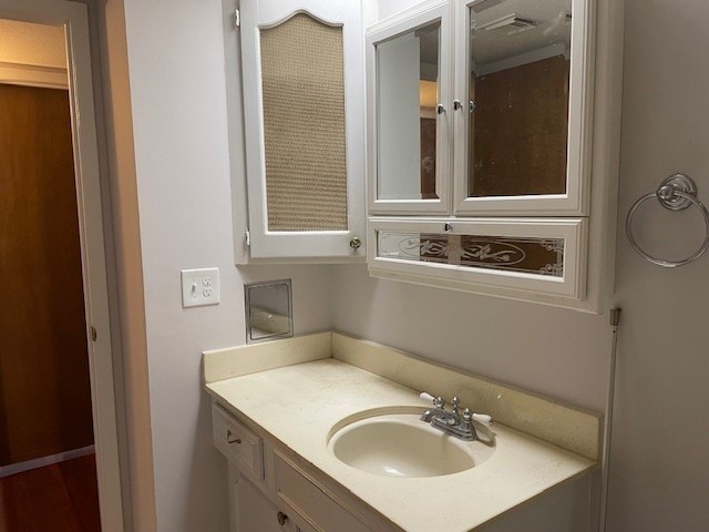 bathroom featuring vanity