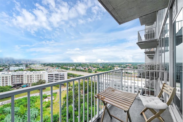 view of balcony