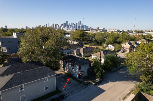 2410 Milby St, Houston, TX 77004 - drone / aerial view featuring a view of city