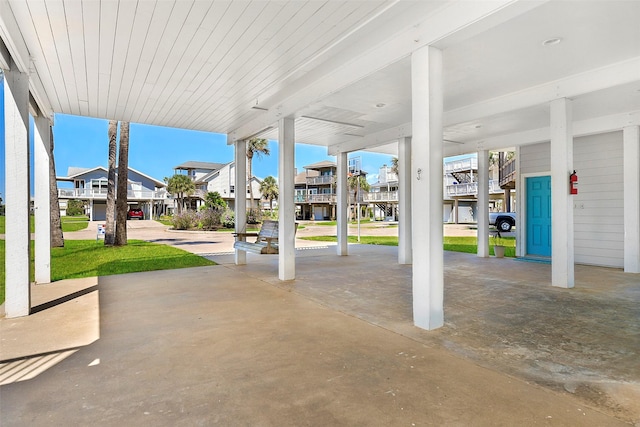 view of patio / terrace with a residential view