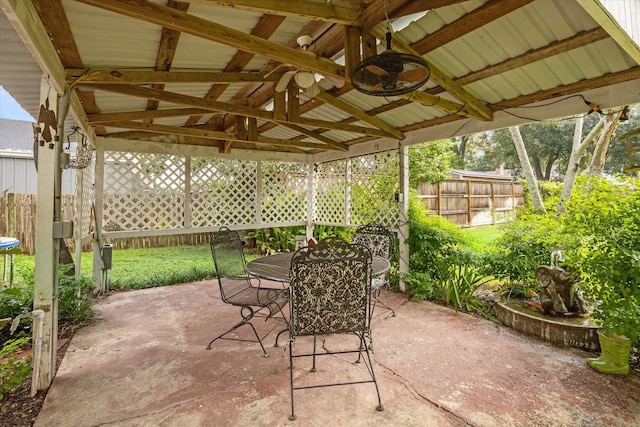 view of patio