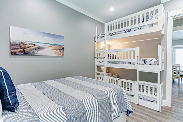 bedroom featuring hardwood / wood-style flooring