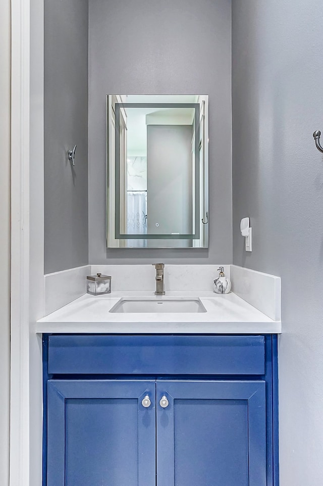 bathroom featuring vanity