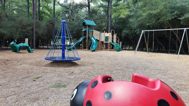 view of jungle gym