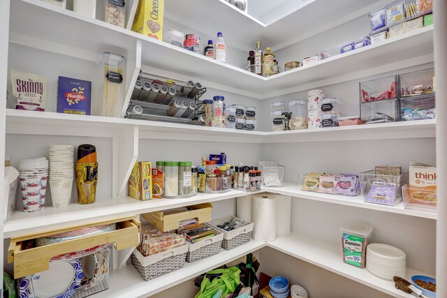 view of pantry