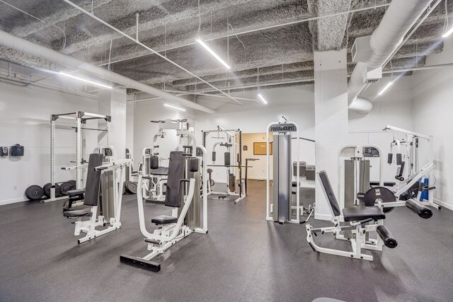 view of exercise room