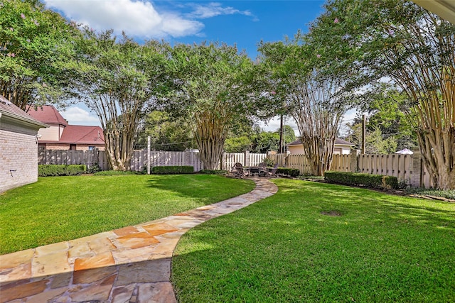 611 S Cleveland St, Dayton, TX 77535 - view of yard with a fenced backyard