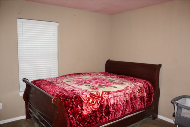 bedroom featuring carpet flooring