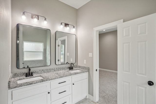 bathroom featuring vanity