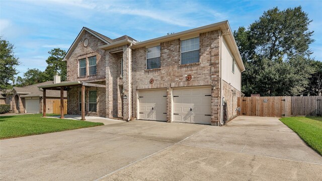 view of front of house featuring a garage