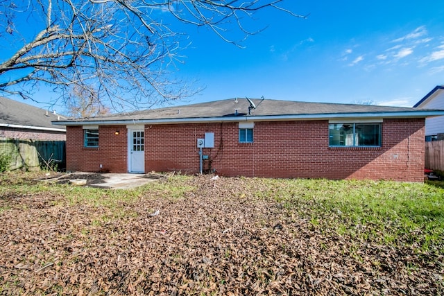 view of rear view of property