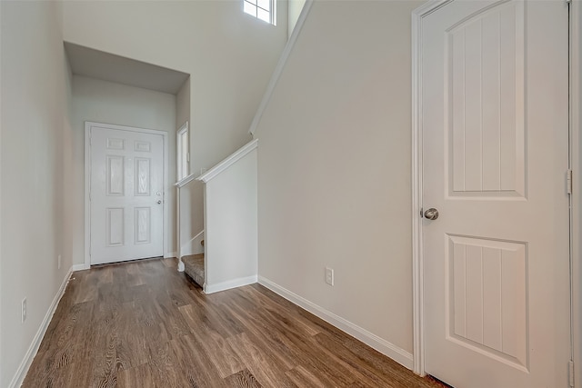 interior space with wood-type flooring