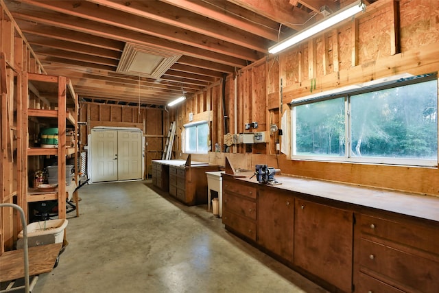 interior space featuring a wealth of natural light