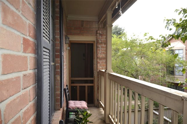 view of balcony