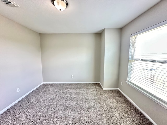 view of carpeted empty room